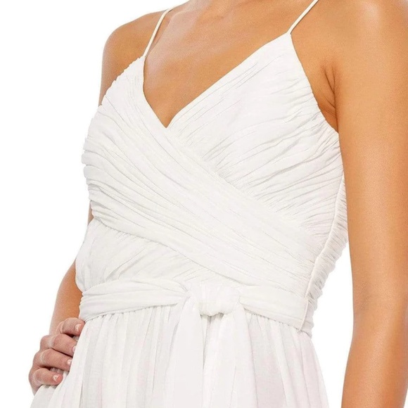 Ieena for Mac Duggal Size S white Jumpsuit - Picture 2 of 9